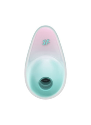 Stimulateur clitoridien par onde de pression sans contact et par vibration USB vert et rose, Pixie Dust Satisfyer - CC597837